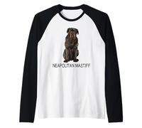 Mastino Napoletano Crazy Dog Lover Maglia con Maniche Raglan