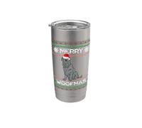 Mastino Napoletano Natale Bicchiere termico in acciaio inox doppia parete