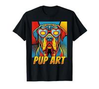 Mastino Napoletano Pop Art Retro Stile Comico Maglietta