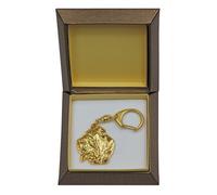 Mastino Napoletano - Portachiavi Dorato Con Un Cane, Box Art Dog DE