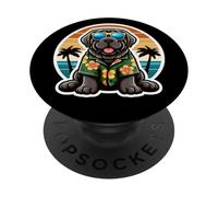 Mastino Napoletano Proprietario Cane Estate Vibes Vacanze Vacanze PopSockets PopGrip Adesivo