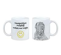 Mastino napoletano tazza con il cane Mi rende felice Art-Dog