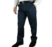 Mastino Pantalone Uomo Invernale Imbottito in Pile Elegante Classico Caldo Foderato 46-60 a Tasca America Vita Alta Nero (IT, Numero, 50, Regular, Regular, Blu)