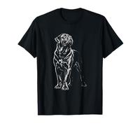 Mastino Ritratto Arte Minimalista Maglietta