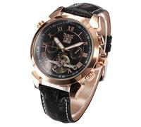Mastop Men rose Golden Aviator nero Tourbillon automatico orologio meccanico