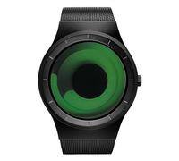 MASTOP Orologi per gli uomini Moda Creativo Movimento Liquido Design Originale Cielo Stellato Vortice Orologio Uomo Maglia Acciaio Orologio da Uomo Rotondo Unico Orologio da Polso Minimalista Colore