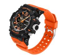 MASTOP Orologio da uomo con quadrante grande, 5 atm, per sport all'aria aperta, militare, digitale, trasparente, multifunzione, resistente all'acqua, retroilluminato, sveglia, cronometro, orologio da