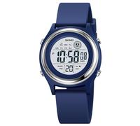 MASTOP Orologio sportivo digitale con luce LED, cronometro, calendario, 5 bar, impermeabile, multifunzionale, Y Blue, Sportivo