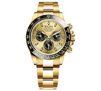 MASTOP Pagani Design Daytona Homage - Orologio da polso da uomo, analogico, al quarzo, movimento giapponese, cronografo, orologio da polso d'affari, impermeabile, cinturino in silicone, sportivo