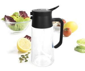 Mastrad 2 in 1 - Spray e versatore per olio, 500 ml, per olio alimentare, beccuccio e spruzzatore per olio, erogatore di aceto, per cottura, cottura, barbecue, insalata