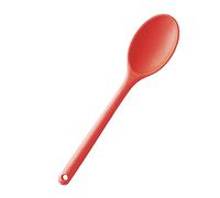 mastrad F10615 Cucchiaio Fondi Preparazione, Cucina, Mescolare - Unibloc - Silicone - Non graffia Le pentole - Rosso