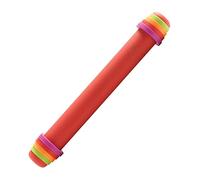 Mastrad F11870 - Mattarello da pasticcere Regolabile in Silicone/Acciaio/PA, 41 cm, Colore: Rosso