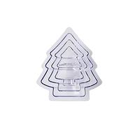 Mastrad f48292 Set di 3 stampi Design Albero, Plastica, Trasparente, 13,5 x 12 x 5,2 cm