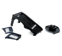 MASTRAD - Mandolina Multilame - 3 Lame in acciaio inox - Facile da usare - Comfort e sicurezza - 1 pulsante - Colore nero