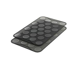 Mastrad, Stampo in Silicone per Macarons, Nero