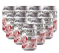 Mastri Birrai Umbri | Monkey UMBRI’ACA | Italian Grape Ale al Sagrantino | 12 Lattine da 33ccl