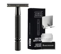 Mastri di sicurezza per gli uomini, di sicurezza - Rasoio per barba a doppio taglio - Mastreras da uomo con trimmer di precisione per l"uso di viaggi a ca