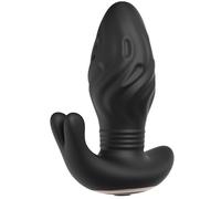 Masturbatore Maschile,Vibratore Anale per Prostata,Dildo per Stimolazione Anale con 10 Modalità Telescopiche e 10 Modalità di Vibrazione,Giocattoli Sessuali per Uomini,Plug Anale