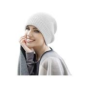 MASUMI Berretti e Cappelli Biologici per Chemioterapia - Ari | Copricapo per Pazienti di Cancro, per Chi soffre di Alopecia, Perdita di Capelli | Cappello Invernale Unisex | 50% Lana (Colore: Bianco)