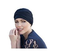 MASUMI Scarlet - copricapo per pazienti cancro, per chi soffre di alopecia o perdita di capelli - donna - Blu navy