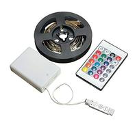 MASUNN Alimentato A Batteria RGB Non Impermeabile Cavo LED Flessibile Band Light Kit + Ir Telecomando DC5V-200 cm