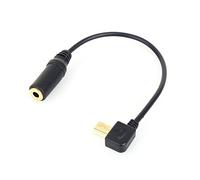 MASUNN Colore Nero Mini USB A 3,5 Mm Adattatore Microfono Cavo di Trasferimento per Gopro Hero 3 3 Plus 4