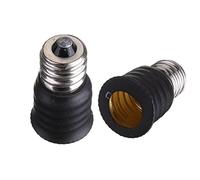MASUNN E12 A E14 Base LED Lampadina Portavite Adattatore Convertitore-Nero