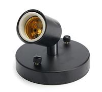 MASUNN E27 Moderno Edison Soffitto Rosa Plafoniera Lampada da Parete Porta Lampadina-Nero