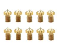 MASUNN Flsun 10Pcs 0,4 Mm in Rame Ugello Stampa Testa per Stampante 3D 1,75 Mm Filamento