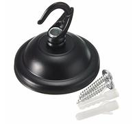 MASUNN Vintage Soffitto Rosa Gancio Portatarga per Luce Lampada Lampada A Plafone-Nero