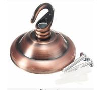 MASUNN Vintage Soffitto Rosa Gancio Portatarga per Luce Lampada Lampada A Plafone-Rosso