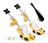 Masvan Espansore per scarpe da uomo e da donna, con piedi larghi e spessi, 6 vie, lunghezza regolabile in larghezza e altezza, per scarpe da ginnastica con rotazione allargata per allentare la punta