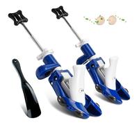 Masvan Estensore per scarpe da uomo e da donna, spessi piedi larghi, lunghezza regolabile a 4 vie, larghezza e altezza, tenditore per scarpe Widener Spin Lover, punta del tallone alto, Blu per uomo