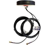 Maswell 4G LTE 2X2 MIMO Antenna a Ciambella 700-2700 MHz Connettore SMA 2 dBi per Ufficio Domestico Veicoli Camper Roulotte Barche, Guadagno Basso, Non per Competizioni di Velocità