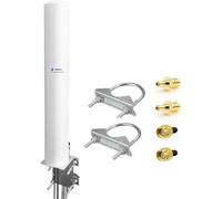 Maswell 4X4 MIMO Antenna LTE per IoT M2M, Omni 700-6000 MHz | 4G+ LTE 5G NR | WiFi 6 Bluetooth WiMAX Zigbee | SMA-Maschio e TS9, Bassa Guadagno 3dBi, Non adatta per gare di velocità