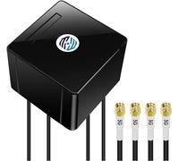 Maswell 5-in-1 GPS|5G-Antenna da esterno 4X4 MIMO, fino a 6 dBi, Omni Cross Polarized banda larga 600-8000 MHz, 4G+ LTE-A 5G UWB, WiFi 6E WiFi 7, GNSS GLONASS Beidou Gaileo, SMA-Stecker