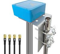 Maswell Antenna 4X4 MIMO 5G, Omni BroadBand 700-6000MHz, 4G, LTE, 5GA, 5G NR, WiFi 6, Bluetooth, antenna esterna 3dBi per IoT M2M, NON per potenziamento (kit completo)