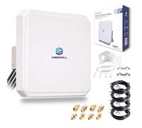 Maswell Antenna 5G 4X4 MIMO da esterno, antenna direzionale 10dBi Antenna esterna esterna per FRITZBox,5G NR Router Gateway | Banda larga 600-8000 MHz (set completo)