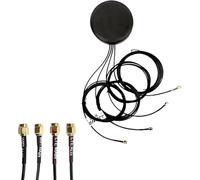 Maswell Antenna Combinata 4-in-1: 2X 5G + 2X WiFi 6, Tecnologia 2x2 MIMO 700-4900MHz per Bluetooth/WiMax/Zigbee, 2 Connettori SMA/RP-SMA, Montaggio Magnetico e Adesivo (Antenna Non Alto Guadagno)