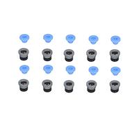 MasYosh 10 Set di Connettori per Valvola Pneumatica, Dimensioni Ridotte e Leggere PTFE ECAS04 per Estrusore, con 10 Cappucci Blu Facile Installazione