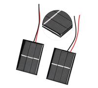 MasYosh 2pcs Modulo Solare Modulo Polysilicon Micro Mini GLUE CELLE SOLARI SOLAR 43X55MM 0.4W 1,5 V