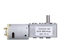 MasYosh 70JSX330385 DC12V Motore di Ingranaggi, Motore a velocità di Riduzione a velocità 24 GiRzici con Design Auto-bloccante, per Apri della Porta del Finestrino Mini Verricello
