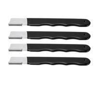 MasYosh Affilatrice per Attrezzi da Giardino 4 Pezzi, Mini Taglierina Portatile con Design Antiscivolo e Coperchio per Potatrice da Giardinaggio Cesoie per Siepi Forbici Asce (opaco)