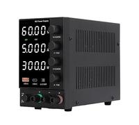 MasYosh Alimentatore CC Variabile, Ricarica Rapida USB 18 W con Display Digitale A LED, Uscita Stabile A Basso Rumore per Alimentatore da Banco 0-5 A 150 W (Spina UE AC230V)