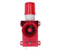 MasYosh Allarme Sirena Industriale, Volume Regolabile a Prova di Congelamento Impermeabile 130 DB con Luce Strobo a LED Ad Alta Potenza a 3 Toni, per la Scuola per Cantiere di (Plug 220v)