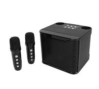 MasYosh Altoparlante Portatile con Microfono, Macchina per Karaoke con Elaborazione del Suono, Connessione Wireless per Feste All'aperto, Riunioni di Famiglia (Nera)