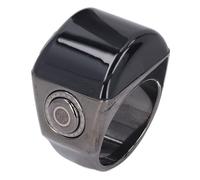 MasYosh Anello di Preghiera di Tasbih Intelligente, Contatore Intelligente con Display a LED e connettività BT per il Culto Musulmano, Anello di Dito in Lega di Zinco con Supporto per