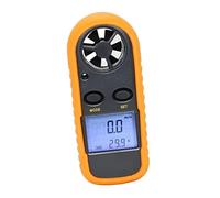 MasYosh Anemometro Digitale, Misuratore di Temperatura della velocità del del Display LCD con Retroilluminazione, per lo Studio Meteorologico Sport All'aperto, con Batteria CR2032 e