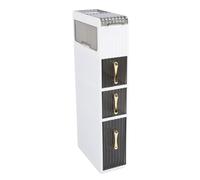 MasYosh Armadietto Stretto con Grande capacità | Materiale PP resistente, Design indipendente, Compatto in spazi ridotti, Adatto per bagno e