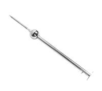 MasYosh Asta di Arresto in Acciaio Inossidabile, Dispositivo di Protezione Contro i Tuoni a Sfera Singola con Picchetto a 3 Poli con Base Ispessita, per Edificio Alto della Petroliera